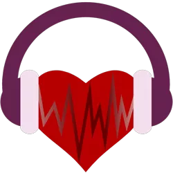 Size: 2000x2000 | Tagged: safe, artist:amgiwolf, derpibooru import, oc, unofficial characters only, cutie mark, cutie mark only, electrocardiogram, headphones, heart, image, no pony, png, simple background, transparent background