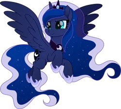 Size: 5039x4510 | Tagged: safe, artist:pumpkinpieforlife, derpibooru import, princess luna, alicorn, pony, my little pony: the movie, absurd resolution, ethereal mane, female, hoof shoes, image, jewelry, mare, movie accurate, png, regalia, simple background, solo, starry mane, starry tail, transparent background, vector