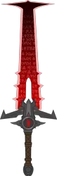 Size: 2765x8500 | Tagged: safe, artist:isaac_pony, derpibooru import, crucible blade, doom, doom equestria, doom eternal, image, png, show accurate, simple background, sword, symbol, transparent background, vector, weapon