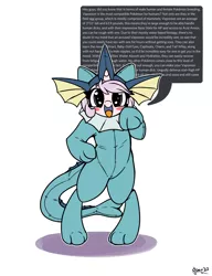 Size: 1000x1300 | Tagged: suggestive, artist:skoon, derpibooru import, oc, oc:red pill, unofficial characters only, pony, unicorn, vaporeon, clothes, colored, copypasta, costume, female, filly, flat colors, image, implied sex, kigurumi, meme, png, pokémon, simple background, solo