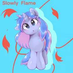 Size: 1536x1536 | Tagged: safe, artist:kurogewapony, derpibooru import, oc, oc:slowly flame, pony, unicorn, female, head tilt, image, jpeg, looking at you, mare, solo