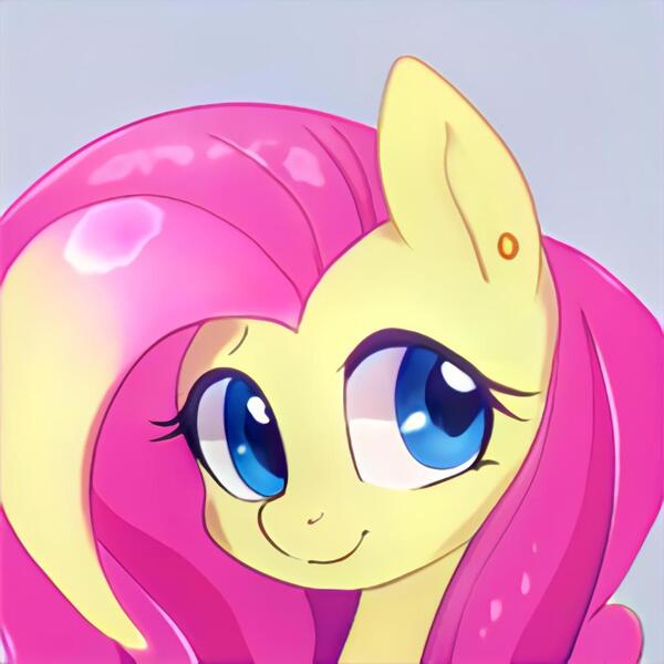 Size: 1024x1024 | Tagged: safe, artist:thisponydoesnotexist, derpibooru import, machine learning generated, image, jpeg, neural network, not fluttershy, simple background