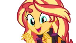 Size: 1920x1080 | Tagged: safe, artist:gmaplay, derpibooru import, sunset shimmer, equestria girls, equestria girls series, how to backstage, spoiler:eqg series (season 2), cute, female, image, png, shimmerbetes, simple background, solo, sunset shimmer day, transparent background