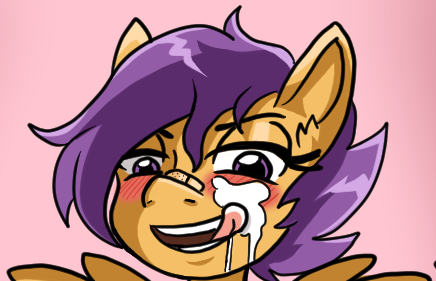 Size: 436x281 | Tagged: suggestive, artist:magnum3000, banned from derpibooru, derpibooru import, scootaloo, anthro, pegasus, bandaid, bedroom eyes, blushing, cum, female, gradient background, image, licking, licking lips, lolicon, open mouth, png, smiling, solo, tongue out, underage