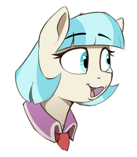 Size: 462x528 | Tagged: safe, artist:neighday, derpibooru import, coco pommel, earth pony, pony, bust, female, image, mare, meme, png, pogchamp, poggers, simple background, solo, transparent background