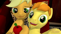 Size: 1920x1080 | Tagged: safe, artist:quillomanar, derpibooru import, applejack, braeburn, earth pony, 1920x1080, 3d, animated, applecest, braejack, cousin, cousin incest, cousins, female, funny, image, implied applecest, implied braejack, implied cousin incest, implied incest, implied shipping, incest, lying down, lying on couch, male, playful, shipping, short, smiling, source filmmaker, straight, vine video, webm, wtf