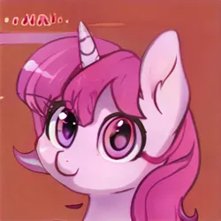 Size: 1024x1024 | Tagged: safe, artist:thisponydoesnotexist, derpibooru import, machine learning generated, pony, unicorn, horn, image, jpeg, looking at you, neural network