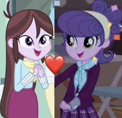 Size: 640x620 | Tagged: safe, derpibooru import, screencap, suri polomare, velvet sky, equestria girls, friendship games, background human, female, heart, image, jpeg, lesbian, love, shipping, shipping domino, surisky