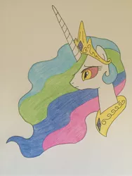 Size: 2448x3264 | Tagged: safe, artist:infernapelover, derpibooru import, princess celestia, image, jpeg, solo