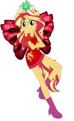 Size: 374x613 | Tagged: safe, artist:selenaede, artist:user15432, derpibooru import, sunset shimmer, fairy, human, equestria girls, base used, boots, clothes, crossed arms, crown, cutie mark, cutie mark on clothes, dress, element of empathy, element of forgiveness, fairy wings, fairyized, high heel boots, high heels, image, jewelry, png, ponied up, red dress, red wings, regalia, shoes, simple background, transparent background, wings