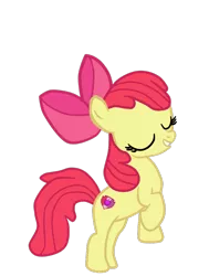 Size: 728x961 | Tagged: safe, artist:gmaplay, derpibooru import, apple bloom, earth pony, pony, applebetes, cute, image, jumping, png, simple background, solo, transparent background
