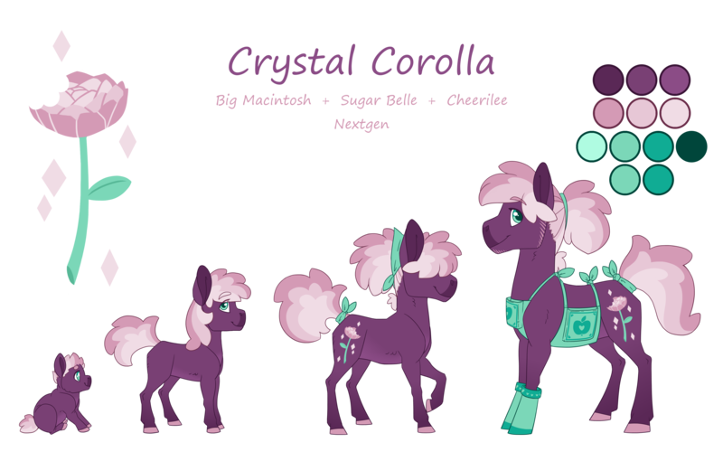Size: 4000x2500 | Tagged: safe, artist:jackiebloom, derpibooru import, oc, oc:crystal corolla, unofficial characters only, earth pony, pony, apron, baby, baby pony, clothes, colt, high res, image, magical lesbian spawn, male, offspring, parent:cheerilee, parent:sugar belle, parents:sugarlee, png, simple background, solo, stallion, transparent background
