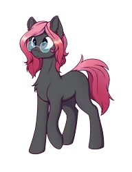 Size: 1000x1300 | Tagged: safe, alternate version, artist:soulfulmirror, derpibooru import, oc, oc:soulful mirror, unofficial characters only, earth pony, pony, derpibooru community collaboration, 2021 community collab, derpibooru exclusive, glasses, image, male, pink hair, pink mane, png, ponysona, simple background, solo, stallion, transparent background
