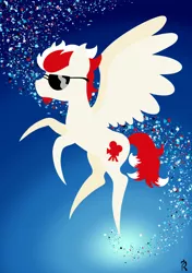 Size: 1748x2480 | Tagged: safe, artist:dawn-designs-art, derpibooru import, oc, oc:lucky knight, pegasus, pony, abstract, abstract art, abstract background, beard, facial hair, image, male, modern art, png, solo, stallion, sunglasses