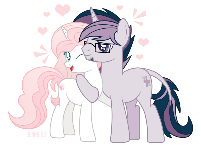 Size: 1200x892 | Tagged: safe, artist:jennieoo, derpibooru import, oc, oc:northern lights, oc:sweetheart, unofficial characters only, pony, unicorn, couple, cuddling, cute, hug, image, love, lovers, png, show accurate, simple background, sweet, transparent background