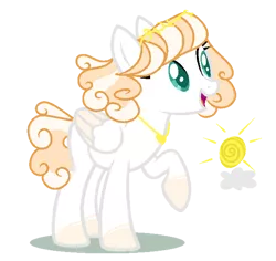 Size: 600x567 | Tagged: safe, artist:rose-moonlightowo, derpibooru import, oc, pegasus, pony, female, image, magical lesbian spawn, mare, offspring, parent:princess celestia, parent:rainbow dash, parents:dashlestia, png, simple background, solo, transparent background