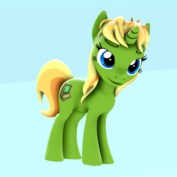 Size: 1080x1080 | Tagged: safe, artist:arcanetesla, derpibooru import, oc, oc:mysti tesla, pony, unicorn, 3d, cute, image, png, sfm pony, solo, source filmmaker