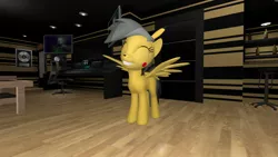 Size: 1920x1080 | Tagged: safe, artist:tarsus, derpibooru import, daring do, pikachu, 3d, clothes, costume, gmod, image, jpeg, pokémon, solo