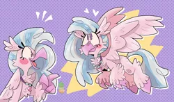 Size: 3500x2060 | Tagged: safe, artist:peanutcat62, derpibooru import, silverstream, hippogriff, cute, diastreamies, female, heart, high res, image, no pupils, open mouth, png, smiling, solo