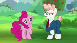 Size: 1280x720 | Tagged: safe, derpibooru import, screencap, pinkie pie, svengallop, earth pony, pony, the mane attraction, image, png