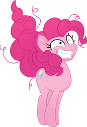 Size: 1024x1476 | Tagged: safe, artist:jhayarr23, derpibooru import, pinkie pie, earth pony, pony, my little pony: the movie, crazy face, faic, image, messy mane, png, simple background, solo, transparent background, vector