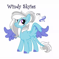 Size: 1016x1016 | Tagged: safe, artist:rxndxm.artist, derpibooru import, oc, oc:windy skies, unofficial characters only, pegasus, pony, colored hooves, eyelashes, image, jpeg, leonine tail, pegasus oc, simple background, spread wings, two toned wings, white background, wings