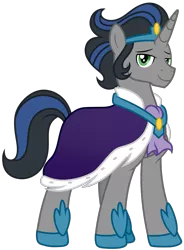 Size: 1811x2457 | Tagged: safe, artist:kimmyartmlp, derpibooru import, idw, king sombra, pony, unicorn, reflections, spoiler:comic, good king sombra, idw showified, image, male, png, simple background, solo, stallion, transparent background, vector