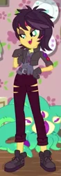 Size: 203x576 | Tagged: safe, derpibooru import, screencap, sunset shimmer, costume conundrum, costume conundrum: sunset shimmer, equestria girls, equestria girls series, spoiler:eqg series (season 2), clothes, converse, cropped, female, image, png, shoes, solo, vampire shimmer