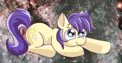 Size: 3100x1616 | Tagged: safe, artist:nyancat380, derpibooru import, star dancer, earth pony, pony, hairpin, image, png, space, star dancer appreciation collab