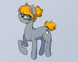 Size: 1500x1200 | Tagged: safe, artist:plaguemare, derpibooru import, oc, oc:linux gf, ponified, earth pony, pony, drawthread, glasses, image, linux, png, simple background, solo