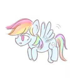 Size: 1000x1000 | Tagged: safe, artist:snowzaaah, derpibooru import, rainbow dash, pegasus, pony, cute, doodle, image, png, soft, solo