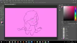 Size: 1366x768 | Tagged: safe, artist:fernandojc-draftsman, derpibooru import, screencap, oc, unofficial characters only, pegasus, pony, burrito, chibi, food, glasses, hoof hold, image, leonine tail, lineart, pegasus oc, pink background, png, simple background, solo, wings, wip
