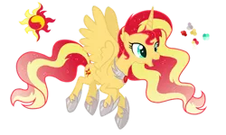 Size: 1280x768 | Tagged: safe, artist:magicuniclaws, derpibooru import, sunset shimmer, alicorn, pony, alicornified, image, png, race swap, shimmercorn, simple background, solo, transparent background