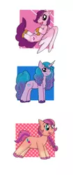 Size: 1536x3654 | Tagged: safe, artist:volcanicdash, derpibooru import, izzy moonbow, pipp petals, sunny starscout, earth pony, pegasus, pony, unicorn, female, g5, image, png, triptych