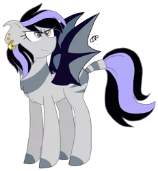 Size: 1515x1642 | Tagged: safe, artist:gallantserver, derpibooru import, oc, oc:starry knight, bat pony, pony, female, image, mare, offspring, parent:night guard, parent:zecora, parents:guardcora, png, simple background, solo, transparent background