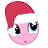 Size: 48x48 | Tagged: safe, derpibooru import, pinkie pie, christmas, emoticon, hat, holiday, image, intrigued, looking up, mlpforums, :o, open mouth, picture for breezies, png, santa hat, simple background, solo, transparent background