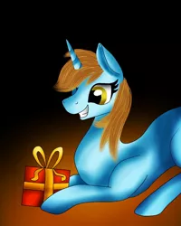 Size: 1080x1350 | Tagged: safe, artist:rxndxm.artist, derpibooru import, oc, unofficial characters only, pony, unicorn, eyelashes, grin, horn, image, jpeg, present, smiling, solo, unicorn oc