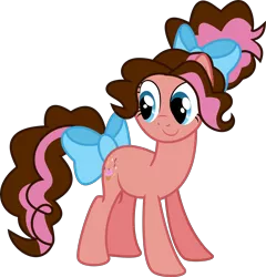 Size: 6908x7181 | Tagged: safe, artist:digimonlover101, derpibooru import, oc, oc:pumpkin pie, pony, bow, female, hair bow, image, mare, png, simple background, solo, tail bow, transparent background