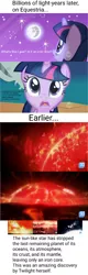 Size: 618x1940 | Tagged: safe, derpibooru import, screencap, twilight sparkle, unicorn, friendship is magic, astronomy, bed, future, golden oaks library, how the universe works, image, library, mare in the moon, moon, png, science channel, unicorn twilight