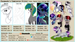Size: 1920x1080 | Tagged: safe, artist:chazmazda, derpibooru import, oc, pony, advertisement, bust, commission, commission info, commission prices, commissions open, fullbody, highlight, image, open, photo, png, portrait, prices, shine, shiny eyes, sketch, solo