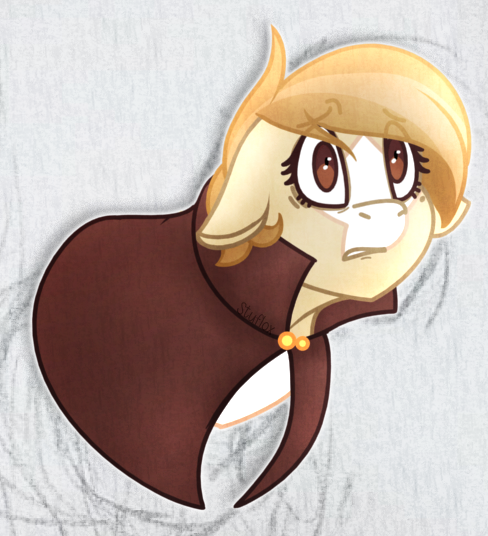 Size: 488x536 | Tagged: safe, artist:stuflox, derpibooru import, oc, oc:drawingamer, pony, bust, female, image, mare, png, portrait, solo