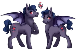 Size: 1013x655 | Tagged: safe, artist:amiookamiwolf, derpibooru import, oc, oc:fallen ashes, bat pony, pony, image, male, png, simple background, solo, stallion, transparent background