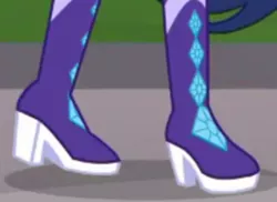 Size: 499x364 | Tagged: safe, derpibooru import, screencap, rarity, equestria girls, equestria girls series, super squad goals, clothes, cropped, image, legs, pictures of legs, png, shoes
