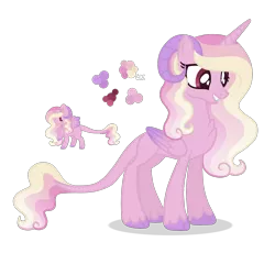 Size: 1300x1194 | Tagged: safe, artist:magicuniclaws, derpibooru import, oc, alicorn, hybrid, image, interspecies offspring, offspring, parent:discord, parent:princess cadance, parents:discodance, png, simple background, solo, transparent background