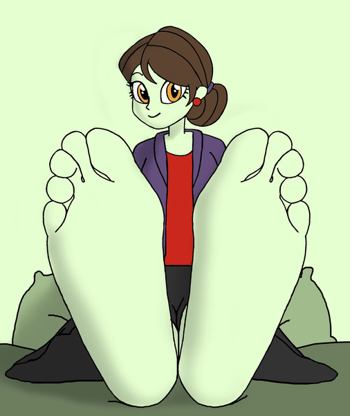 Size: 1997x2368 | Tagged: safe, artist:skullmandan, derpibooru import, sophisticata, human, equestria girls, barefoot, feet, feet on bed, female, fetish, foot fetish, image, jpeg, soles, solo, toes