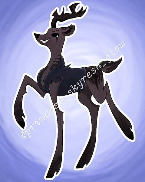 Size: 644x806 | Tagged: dead source, safe, alternate version, artist:princess_skyresh_glow, derpibooru import, ponified, pony, abstract background, antlers, black sclera, clothes, grin, image, jpeg, male, raised hoof, scp, scp-106, smiling, solo, stallion, unshorn fetlocks