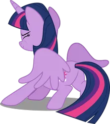 Size: 2308x2598 | Tagged: safe, artist:decprincess, derpibooru import, twilight sparkle, twilight sparkle (alicorn), alicorn, pony, surf and/or turf, butt, female, high res, image, mare, plot, png, simple background, solo, transparent background, twibutt, vector