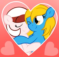 Size: 1280x1229 | Tagged: safe, artist:furrgroup, derpibooru import, oc, oc:internet explorer, oc:opera, pony, ask internet explorer, browser ponies, hug, image, internet explorer, png