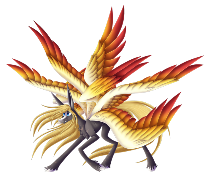 Size: 3840x3285 | Tagged: safe, artist:sadatrix, derpibooru import, oc, unofficial characters only, pegasus, pony, colored wings, image, male, multicolored wings, multiple wings, png, simple background, solo, stallion, transparent background, wings