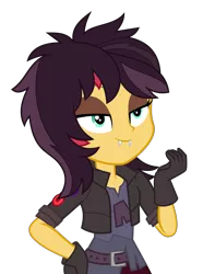 Size: 3000x4032 | Tagged: safe, artist:keronianniroro, derpibooru import, sunset shimmer, costume conundrum, equestria girls, equestria girls series, spoiler:eqg series (season 2), absurd resolution, clothes, cute, cute little fangs, fangs, female, halloween, holiday, image, png, shimmerbetes, simple background, solo, transparent background, vampire shimmer, vector